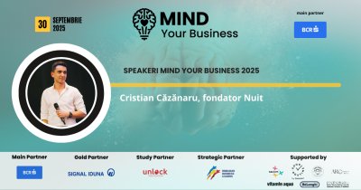 Speaker la Mind your Business 2025: Cristian Căzănaru, fondator Nuit | ce putem învăța de la antreprenorii Gen Z