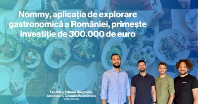 Nommy, aplicația de explorare gastronomică a României, primește investiție de 300.000 de euro