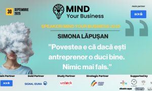 Speakerii Mind your Business despre wellbeing mintal | Simona Lăpușan: ”povestea e că dacă ești antreprenor o duci bine. Nimic mai fals”