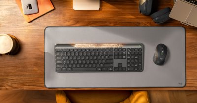 Logitech lansează tastatura care se încarcă de la bec și poate funcționa 4 luni pe întuneric