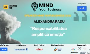 Speakerii Mind your Business despre wellbeing mintal | Alexandra Radu: ”responsabilitatea amplifică emoția”