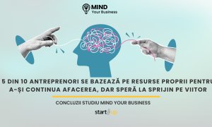 5 din 10 antreprenori se bazează pe resurse proprii pentru a-și continua afacerea, dar speră la sprijin pe viitor