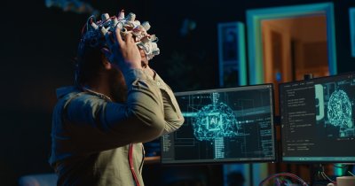 Cum un implant AI permite unui bărbat paralizat să simtă prin mâna altei persoane