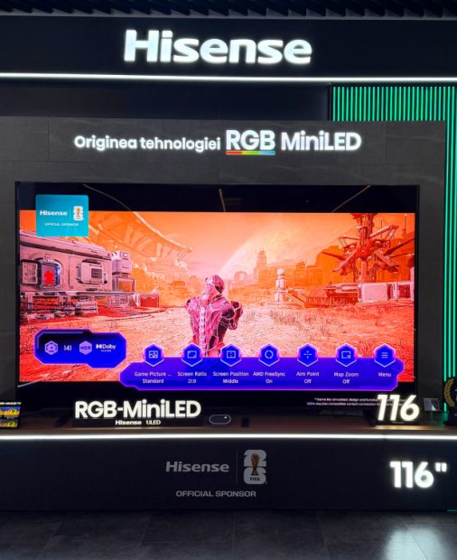 Cel mai mare televizor MiniLED din lume, disponibil în România