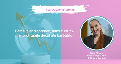 Femeile antreprenor, afaceri cu 2% mai profitabile decât ale bărbaților