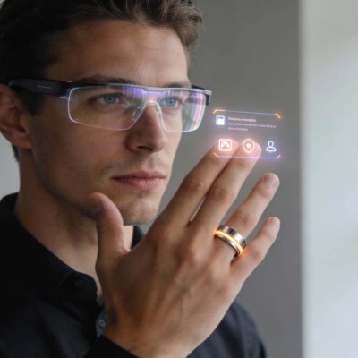 Oura lucrează la ochelari AR controlați prin inelul inteligent