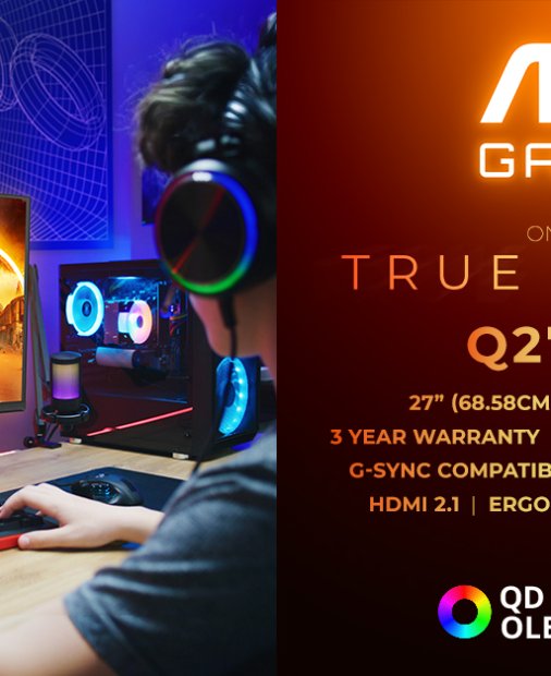 AOC GAMING Q27G4ZD: monitor QD-OLED de generația a 3-a cu 280 Hz și 1000 niți