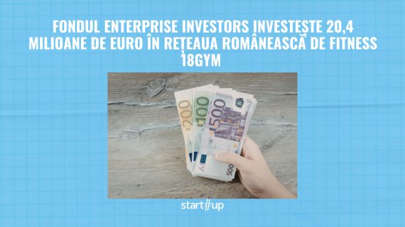 Fondul Enterprise Investors investește 20,4 milioane de euro în rețeaua românească de fitness 18GYM pentru a susține extinderea