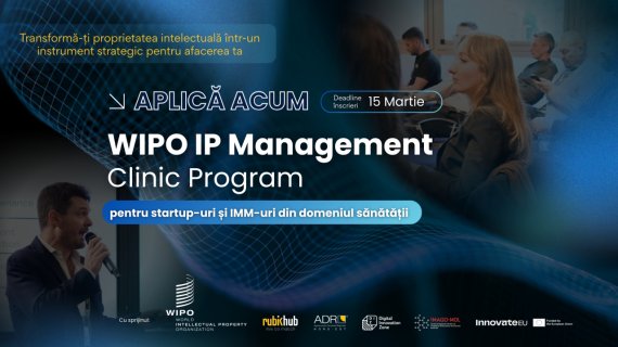 Rubik Hub și WIPO: program dedicat startup-urilor din domeniul sănătății. Înscrieri deschise