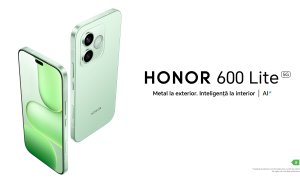 HONOR 600 Lite se lansează cu design metalic și baterie mare la un preț accesibil