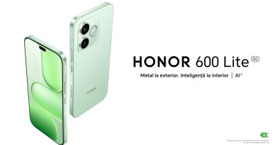 HONOR 600 Lite se lansează cu design metalic și baterie mare la un preț accesibil