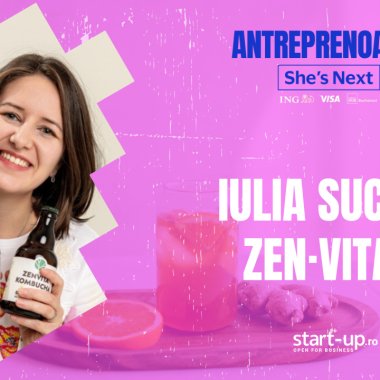 Antreprenoarele She’s Next | Iulia Suciu, ZEN-VITA: ”într-un start-up pendulezi permanent între foarte bine și suficient de bine”
