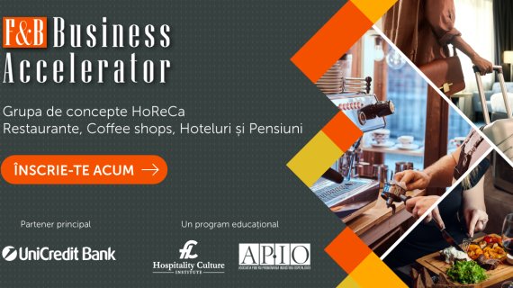 F&B Business Accelerator: programul care ajută business-urile HoReCa să-și crească profitabilitatea