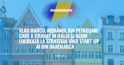 Vlad Marcu, românul din Petroșani care a studiat în Italia și acum lucrează la strategia unui start-up AI din Danemarca | Români din lume