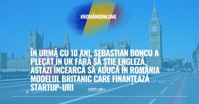 În 2016, a plecat în UK fără să știe engleză. Astăzi încearcă să aducă în România modelul britanic care finanțează startup-uri | Români din lume