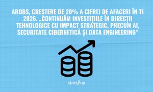 AROBS crește cu 20% în T1 și țintește venituri de 552 mil. lei în 2026 prin AI și expansiunea din SUA