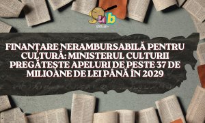 Finanțare nerambursabilă pentru cultură: Ministerul Culturii pregătește apeluri de peste 37 de milioane de lei până în 2029