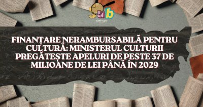 Finanțare nerambursabilă pentru cultură: Ministerul Culturii pregătește apeluri de peste 37 de milioane de lei până în 2029