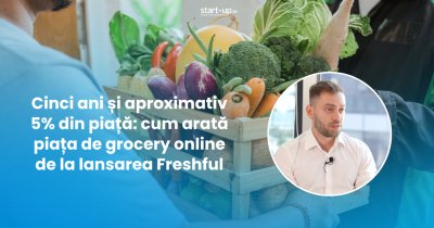 Cinci ani și aproximativ 5% din piață: cum arată piața de grocery online de la lansarea Freshful