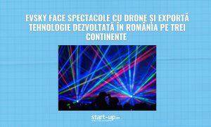 EVSKY face spectacole cu drone și exportă tehnologie dezvoltată în România pe trei continente