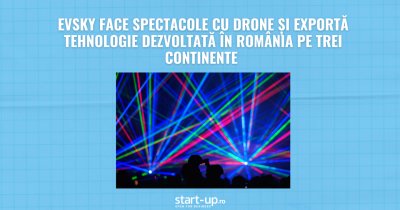 EVSKY face spectacole cu drone și exportă tehnologie dezvoltată în România pe trei continente