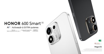 HONOR 600 Smart 5G se lansează în România cu baterie de 7.700 mAh și funcții AI