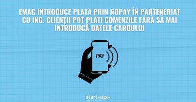 eMAG introduce plata prin RoPay în parteneriat cu ING. Clienții pot plăti comenzile fără să mai introducă datele cardului