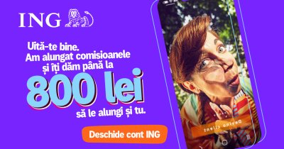Vezi cum e viața la ING și primești până la 800 de lei testând serviciile băncii