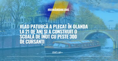 Vlad Pațurcă a plecat în Olanda la 21 de ani și a deschis o școală de înot cu peste 300 de cursanți | Români din lume