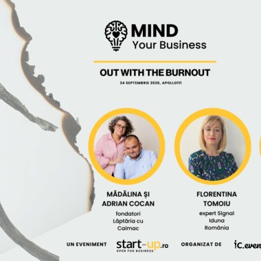 Speakeri noi la Mind your Business: fondatorii Lăptăria cu Caimac și semnatarii unui parteneriat de wellbeing pentru companii