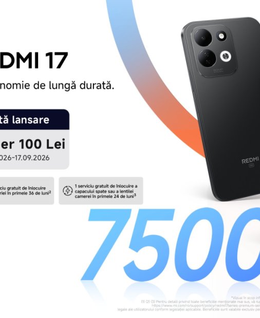 Xiaomi lansează în România seria REDMI 17, cu baterii și ecrane gigantice