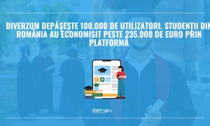 Diverzum depășește 100.000 de utilizatori. Studenții din România au economisit peste 235.000 de euro prin platformă