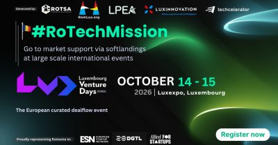 Startup-urile tech din România pot participa gratuit la Luxembourg Venture Days. Cum se pot înscrie fondatorii