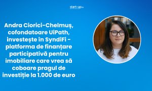 Andra Ciorici-Chelmuș, cofondatoare UiPath, investește în SyndiFi - platforma care vrea să coboare pragul de investiție la 1.000 de euro