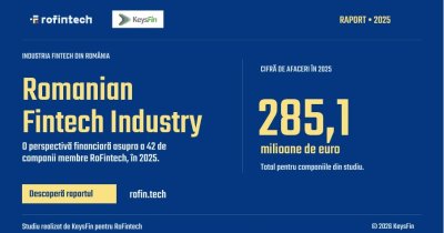 Fintech-urile din RoFintech, afaceri de 285 mil. euro în 2025. Aproape jumătate dintre companiile analizate au raportat pierderi