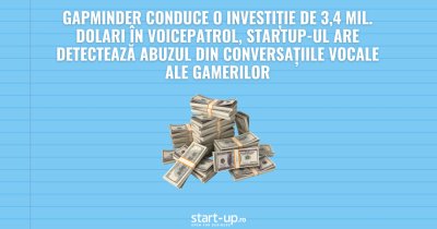 GapMinder conduce o investiție de 3,4 mil. dolari în VoicePatrol, startup-ul are detectează abuzul din conversațiile vocale ale gamerilor