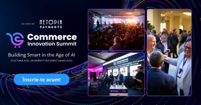 Commerce Innovation Summit 2026: Pe 19 octombrie aflăm ce funcționează cu adevărat în retail, eCommerce și payments în era AI.