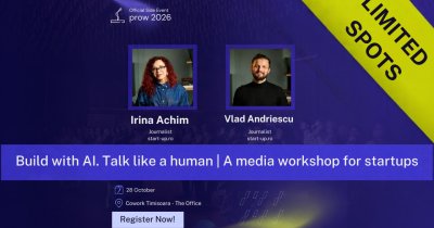 Înscrie-te la workshop-ul start-up.ro dedicat startup-urilor de la Timișoara | 28 octombrie, side-event PROW